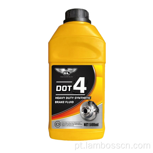 500 ml de fluido de freio de garrafa de plástico DOT 4